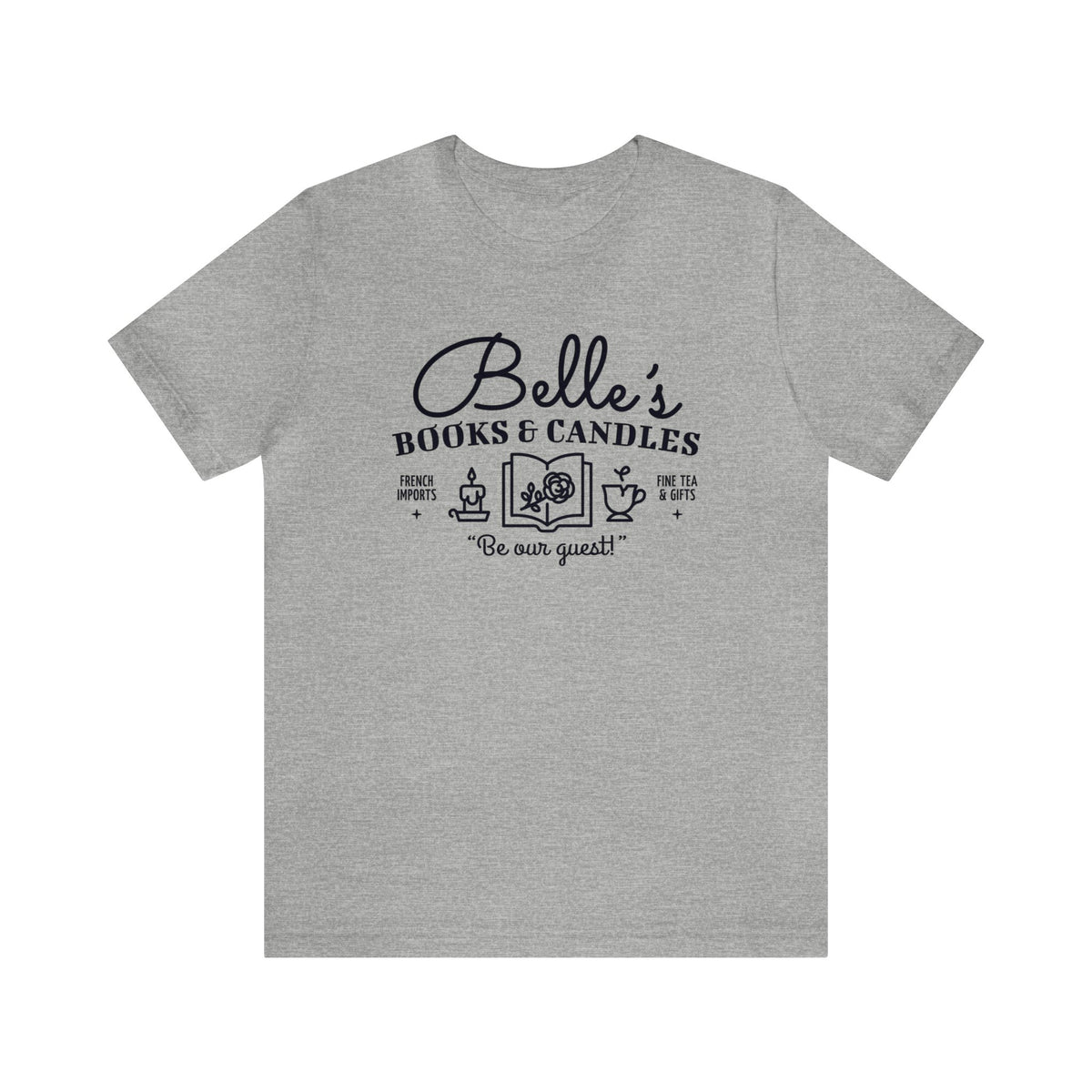Belle’s Books & Candles Bella Canvas Unisex Jersey Short Sleeve Tee