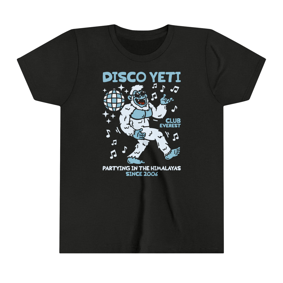 Disco Yeti Bella Canvas Youth Short Sleeve Tee