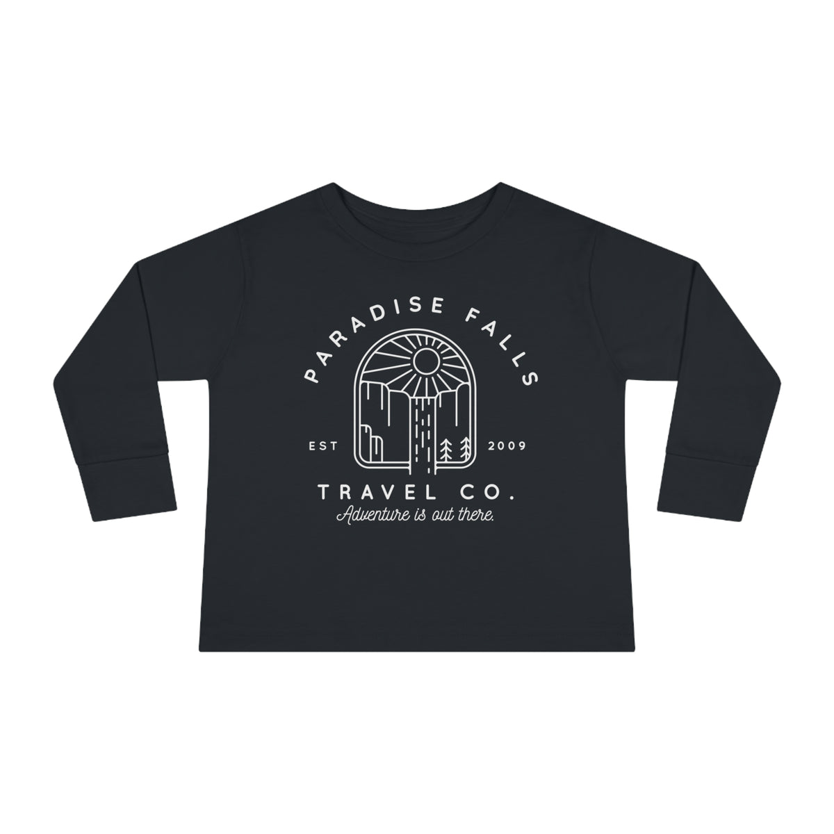 Paradise Falls Vacation Co. Rabbit Skins Toddler Long Sleeve Tee