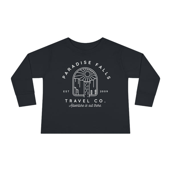 Paradise Falls Vacation Co. Rabbit Skins Toddler Long Sleeve Tee
