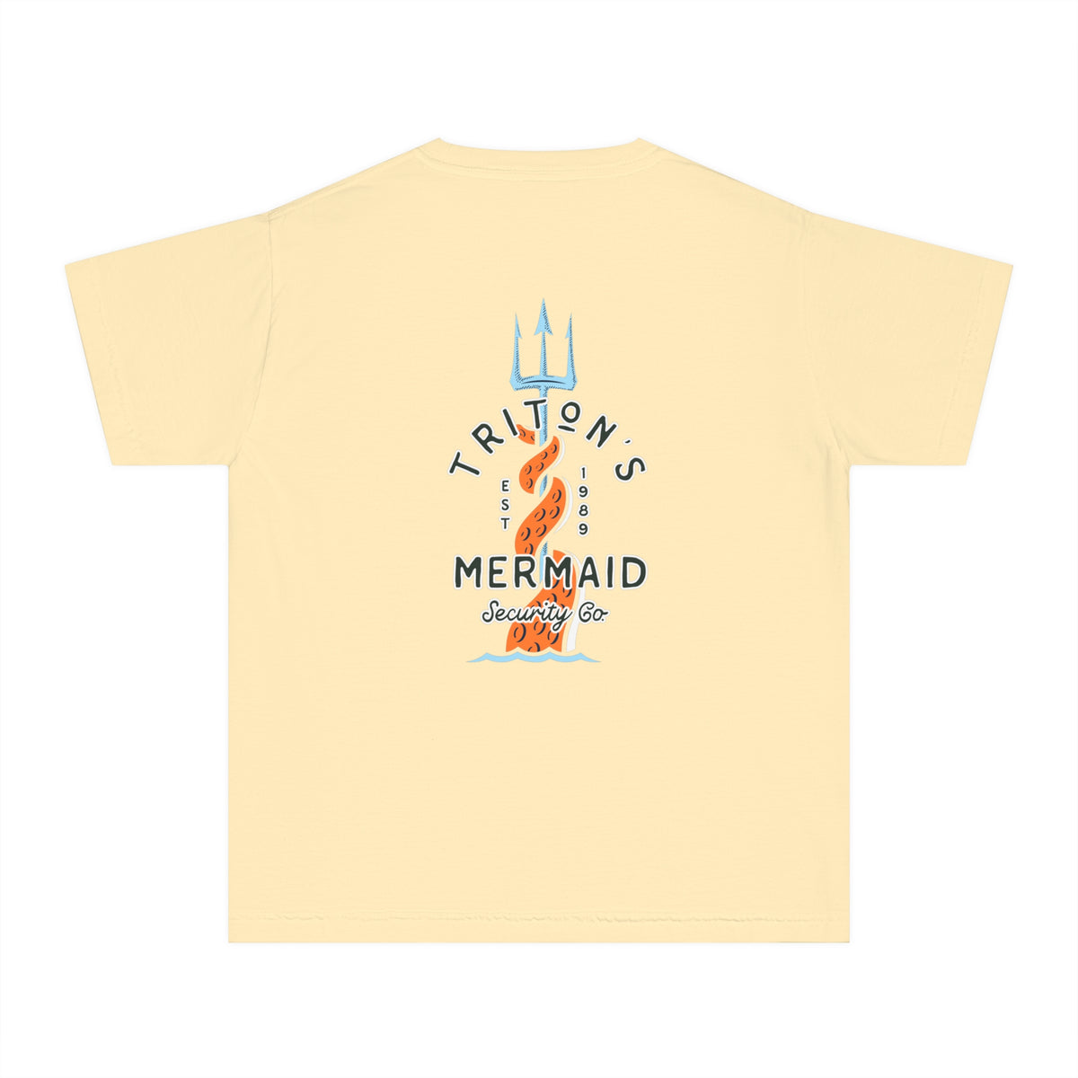 Triton's Mermaid Security Comfort Colors Youth Midweight Tee