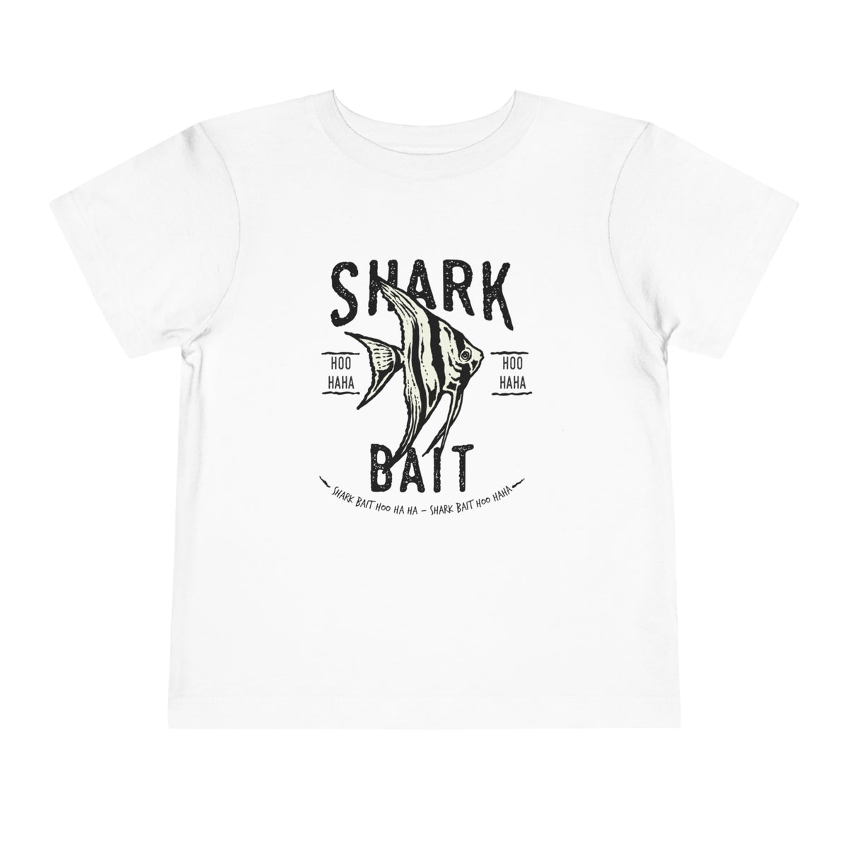 Shark Bait Hoo Haha Bella Canvas Toddler Short Sleeve Tee