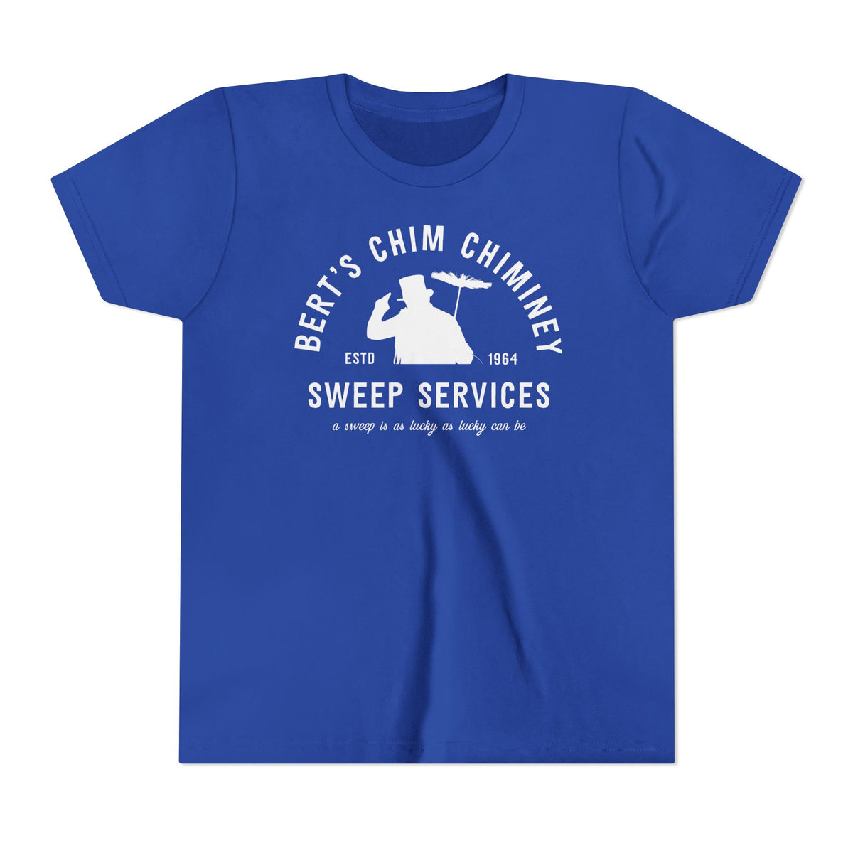 Bert’s Chim Chiminey Sweep Services Bella Canvas Youth Short Sleeve Tee
