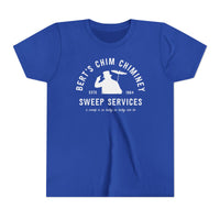 Bert’s Chim Chiminey Sweep Services Bella Canvas Youth Short Sleeve Tee