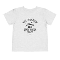 Red Squadron Starfighter Corps Bella Canvas Toddler Short Sleeve Tee