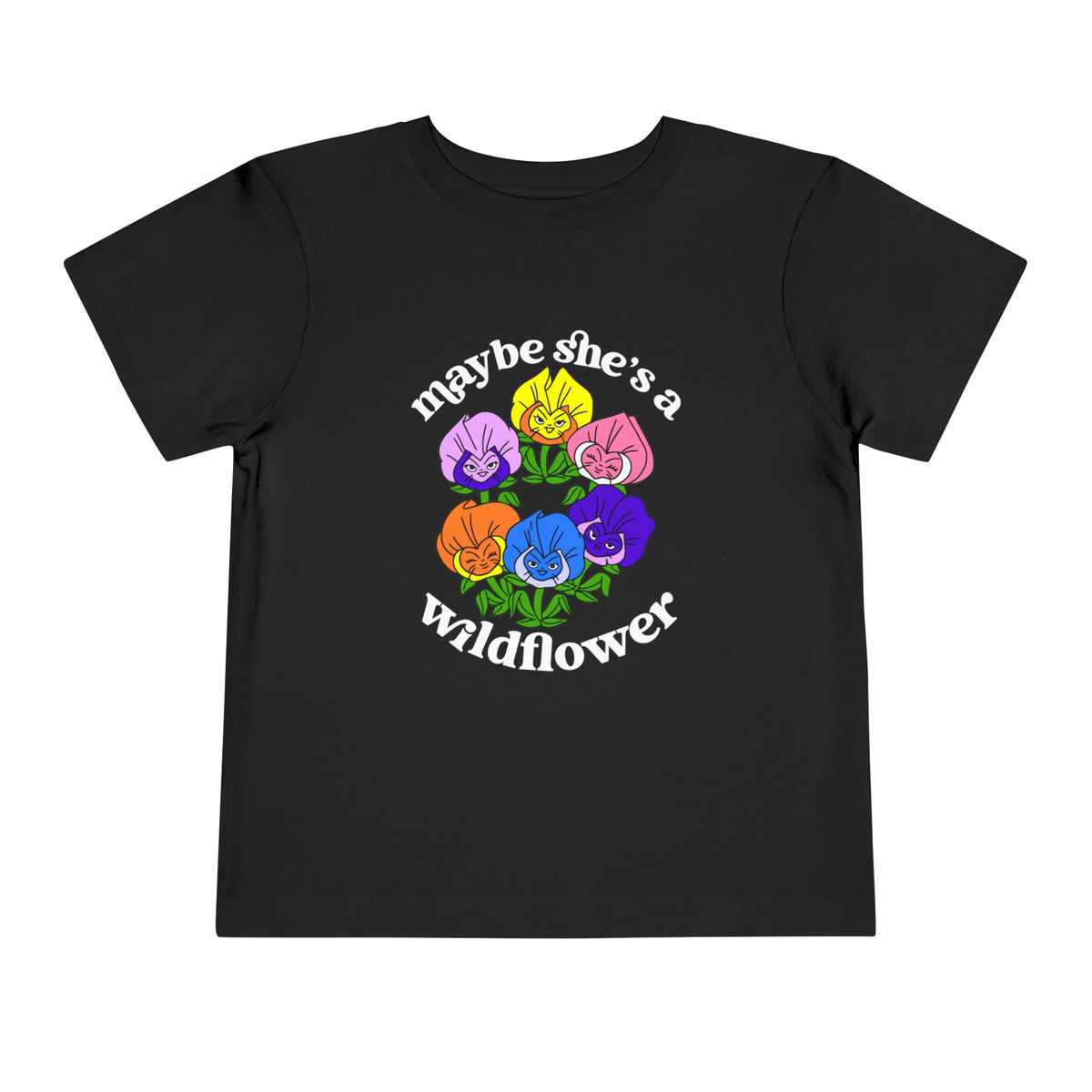Maybe She’s A Wildflower Bella Canvas Toddler Short Sleeve Tee