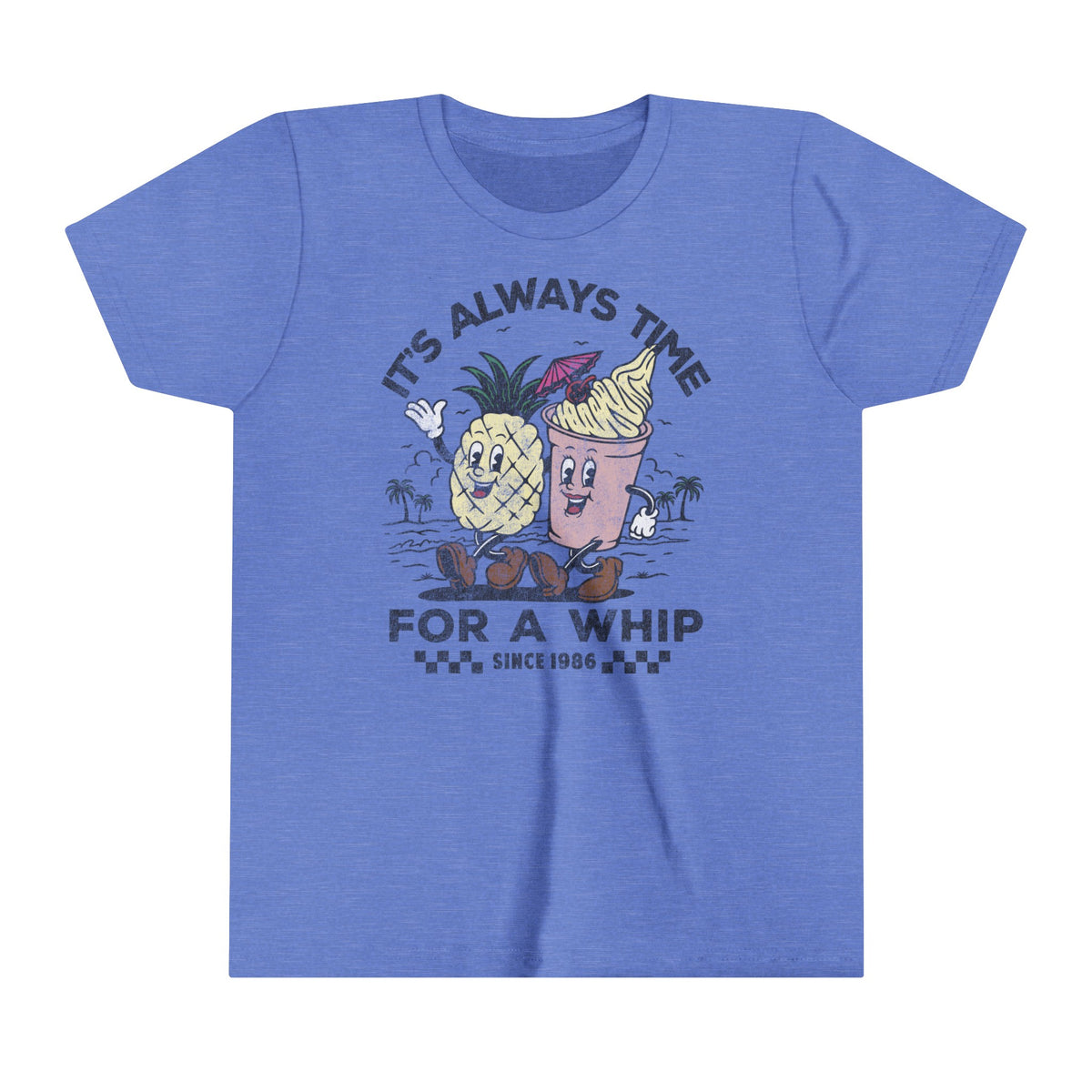 It's Always Time For A Whip Bella Canvas Youth Short Sleeve Tee