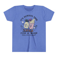 It's Always Time For A Whip Bella Canvas Youth Short Sleeve Tee