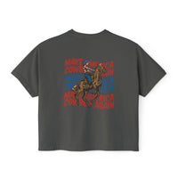 Make America Cowboy Again Comfort Colors Women's Boxy Tee