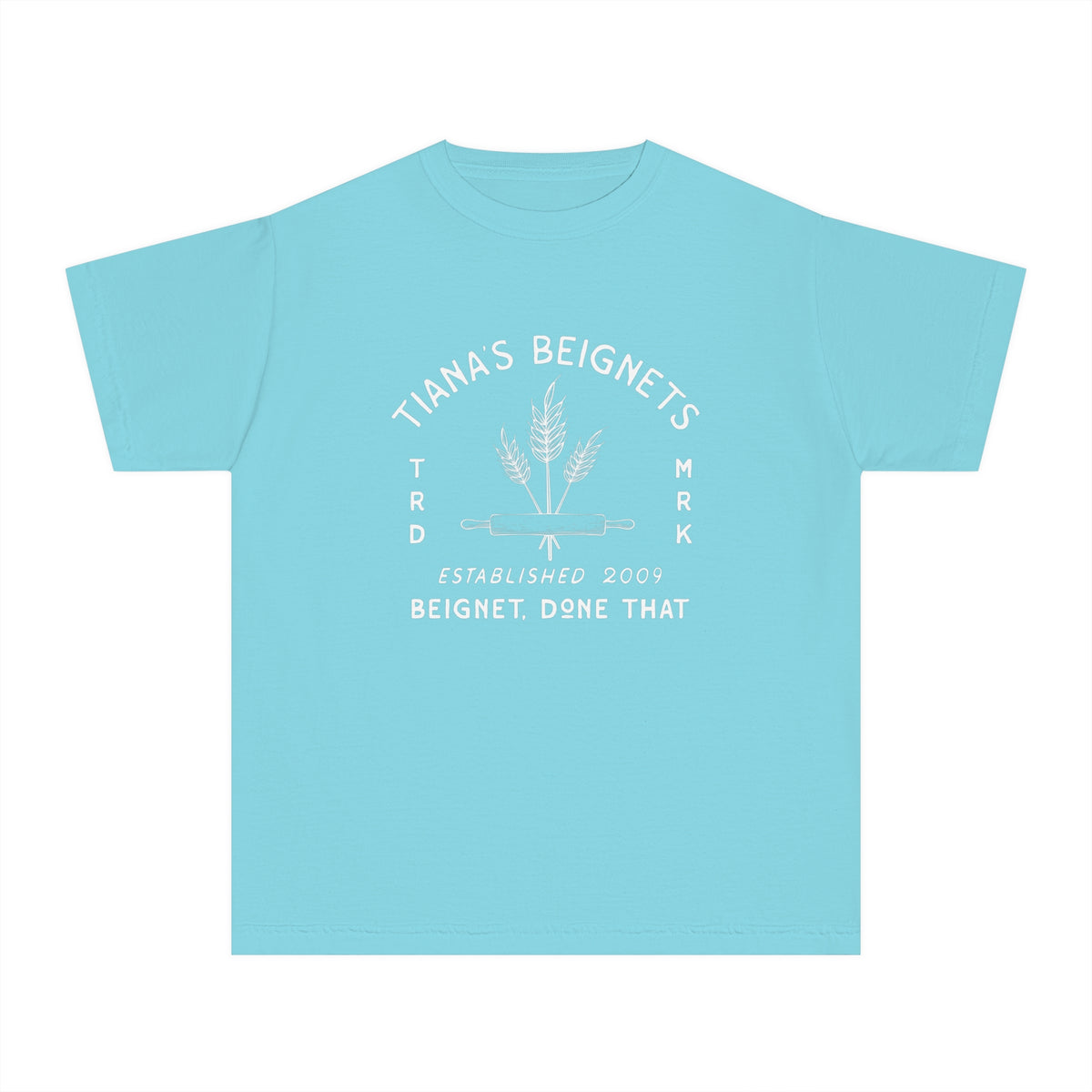Tiana's Beignets Comfort Colors Youth Midweight Tee