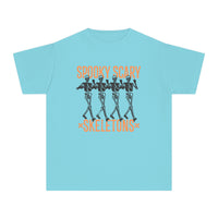 Spooky Scary Skeleton Comfort Colors Youth Midweight Tee