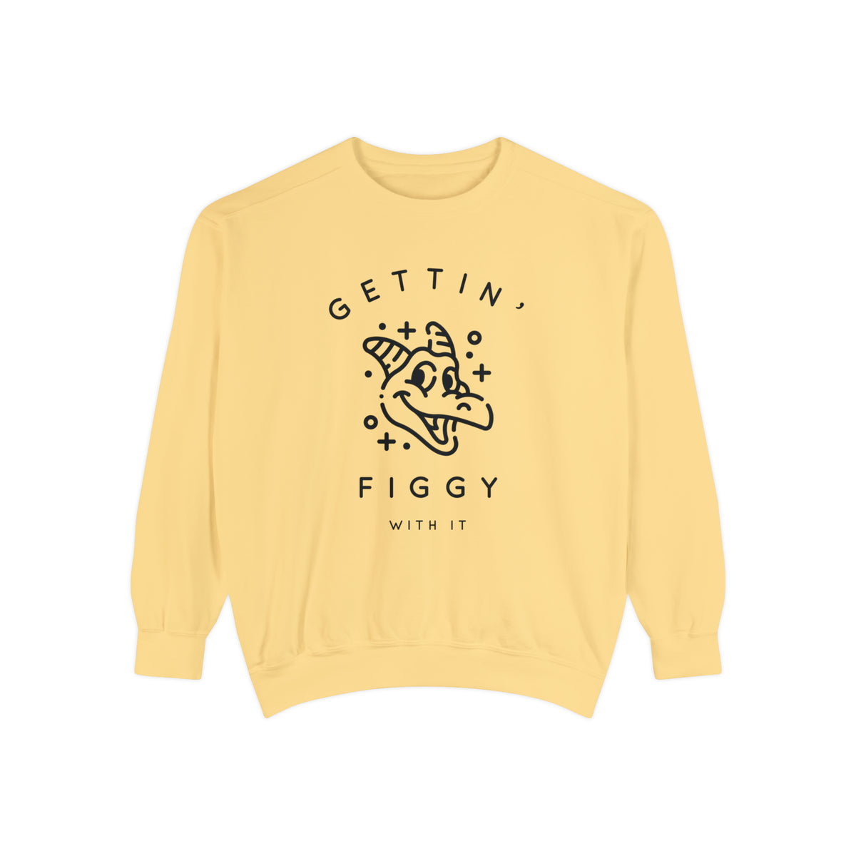 Gettin' Figgy With It Comfort Colors Unisex Garment-Dyed Sweatshirt