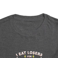 I Eat Losers For Breakfast Bella Canvas Toddler Short Sleeve Tee
