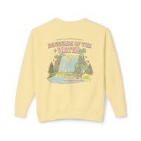 Backside of the Water Unisex Lightweight Comfort Colors Crewneck Sweatshirt