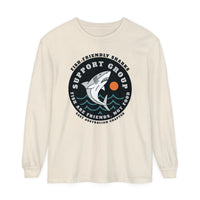 Friendly Shark Support Group Comfort Colors Unisex Garment-dyed Long Sleeve T-Shirt