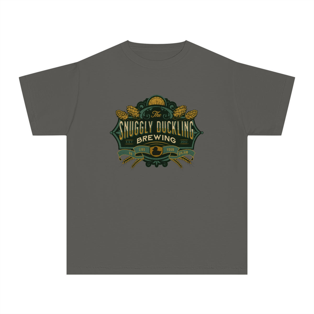 The Snuggly Duckling Brewing Comfort Colors Youth Midweight Tee