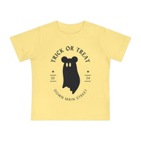 Trick or Treat Down Main Street Baby Short Sleeve T-Shirt