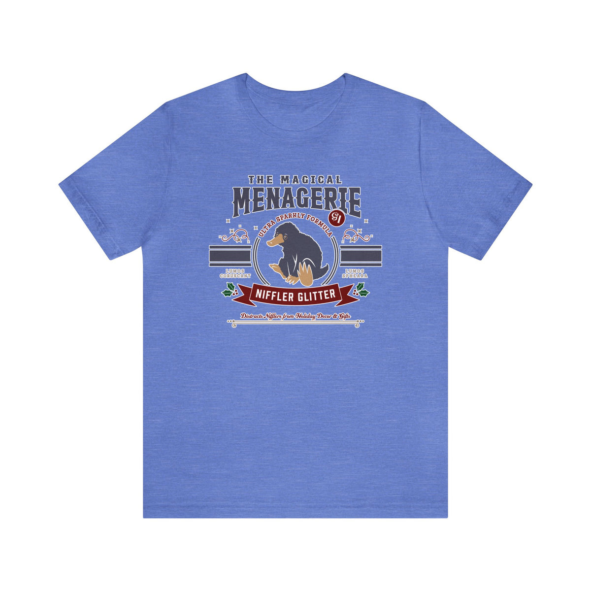 The Magical Menagerie Niffler Glitter Bella Canvas Unisex Jersey Short Sleeve Tee