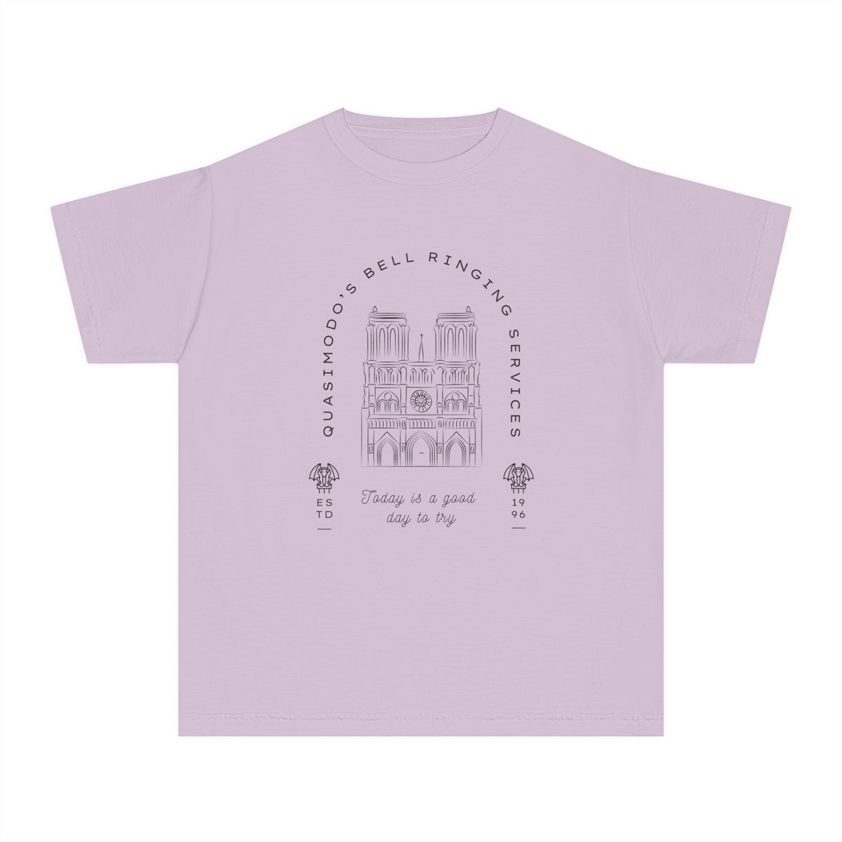 Quasimodo's Bell Ringing Services Comfort Colors Youth Midweight Tee