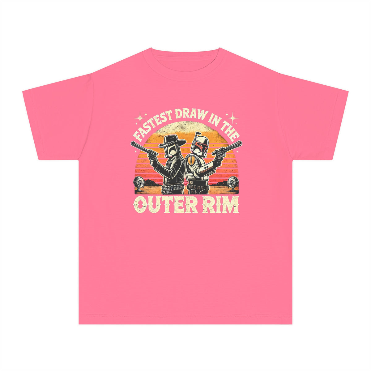 Fastest Draw in the Outer Rim Comfort Colors Youth Midweight Tee