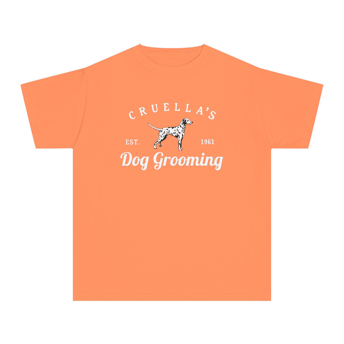 Cruella’s Dog Grooming Comfort Colors Youth Midweight Tee
