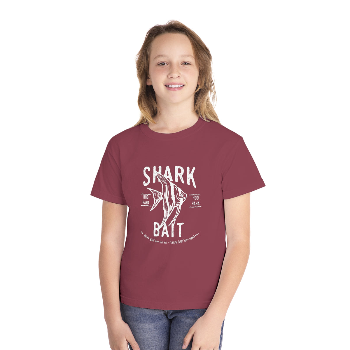 Shark Bait Hoo Haha Comfort Colors Youth Midweight Tee