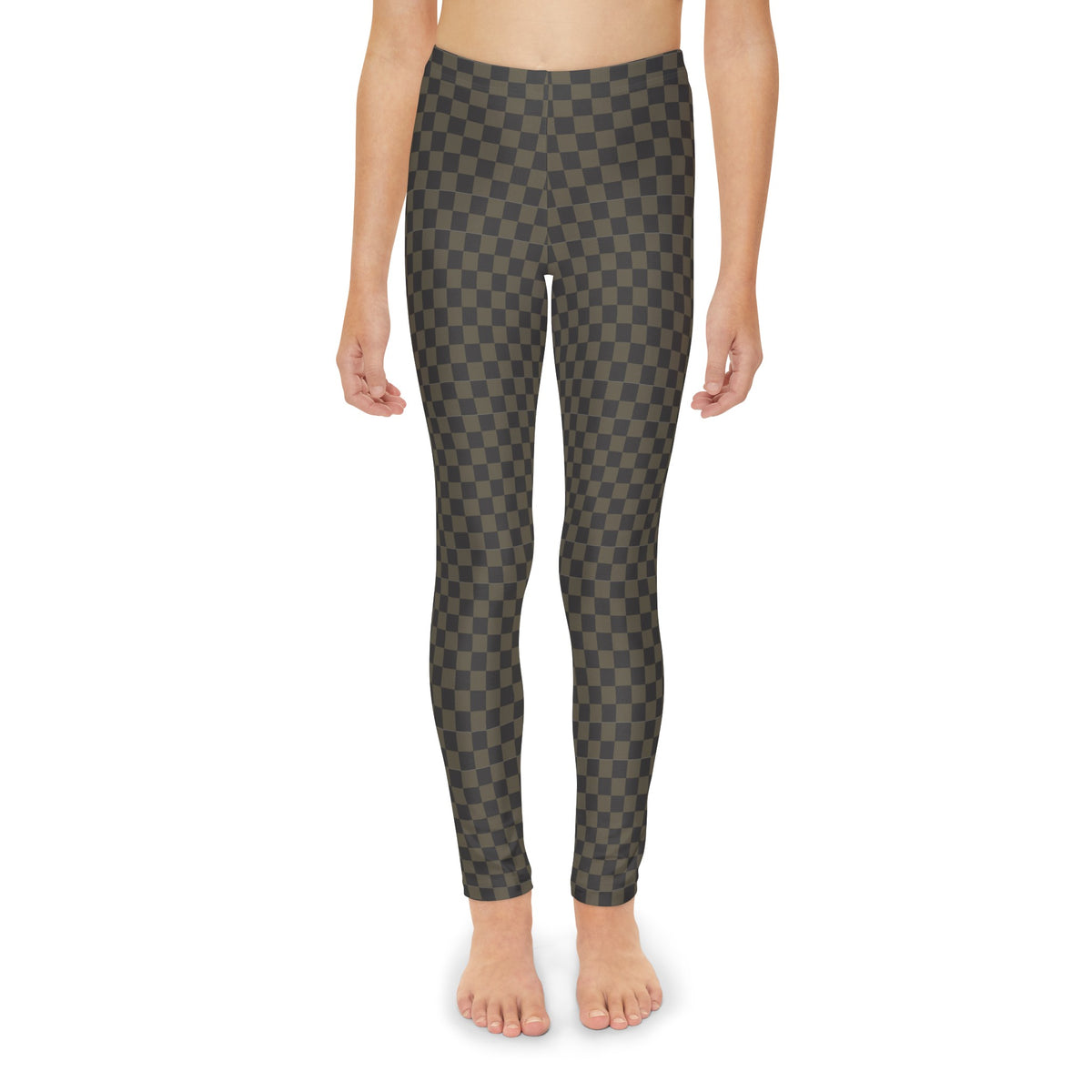 Checked Youth Full-Length Leggings