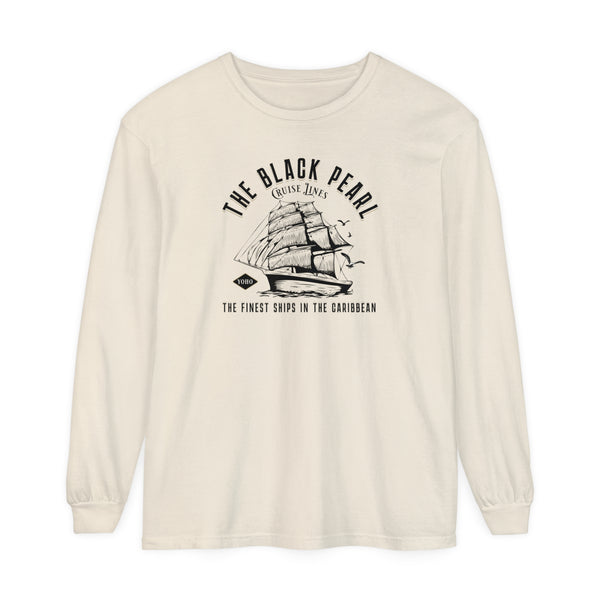 Black Pearl Cruise Lines Comfort Colors Unisex Garment-dyed Long Sleeve T-Shirt