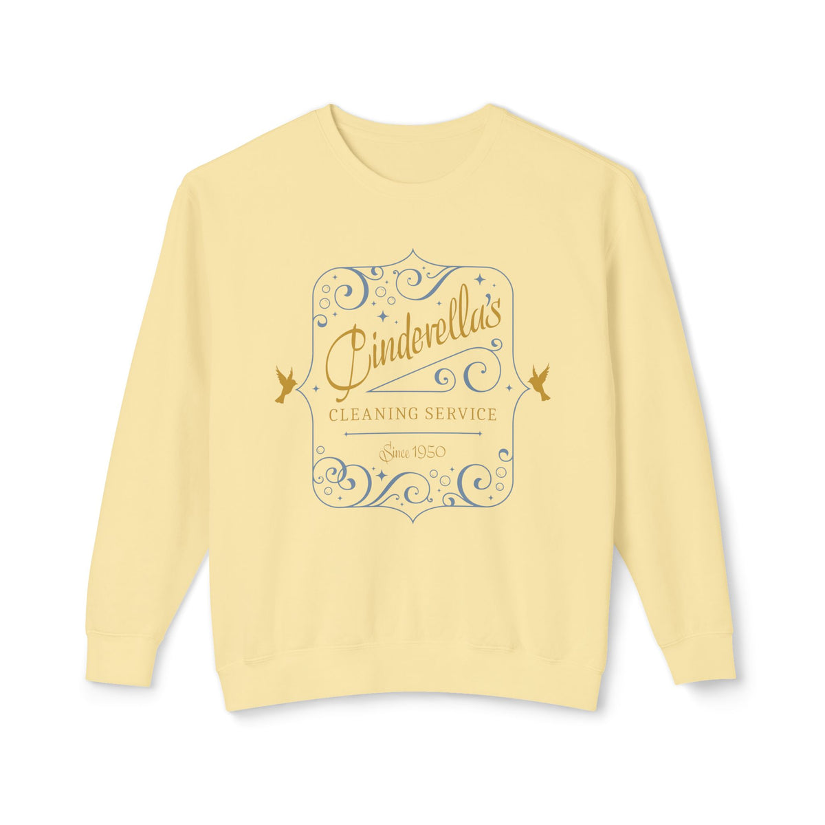 Cinderella's Cleaning Service Unisex Lightweight Comfort Colors Crewneck Sweatshirt