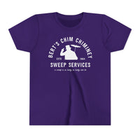Bert’s Chim Chiminey Sweep Services Bella Canvas Youth Short Sleeve Tee
