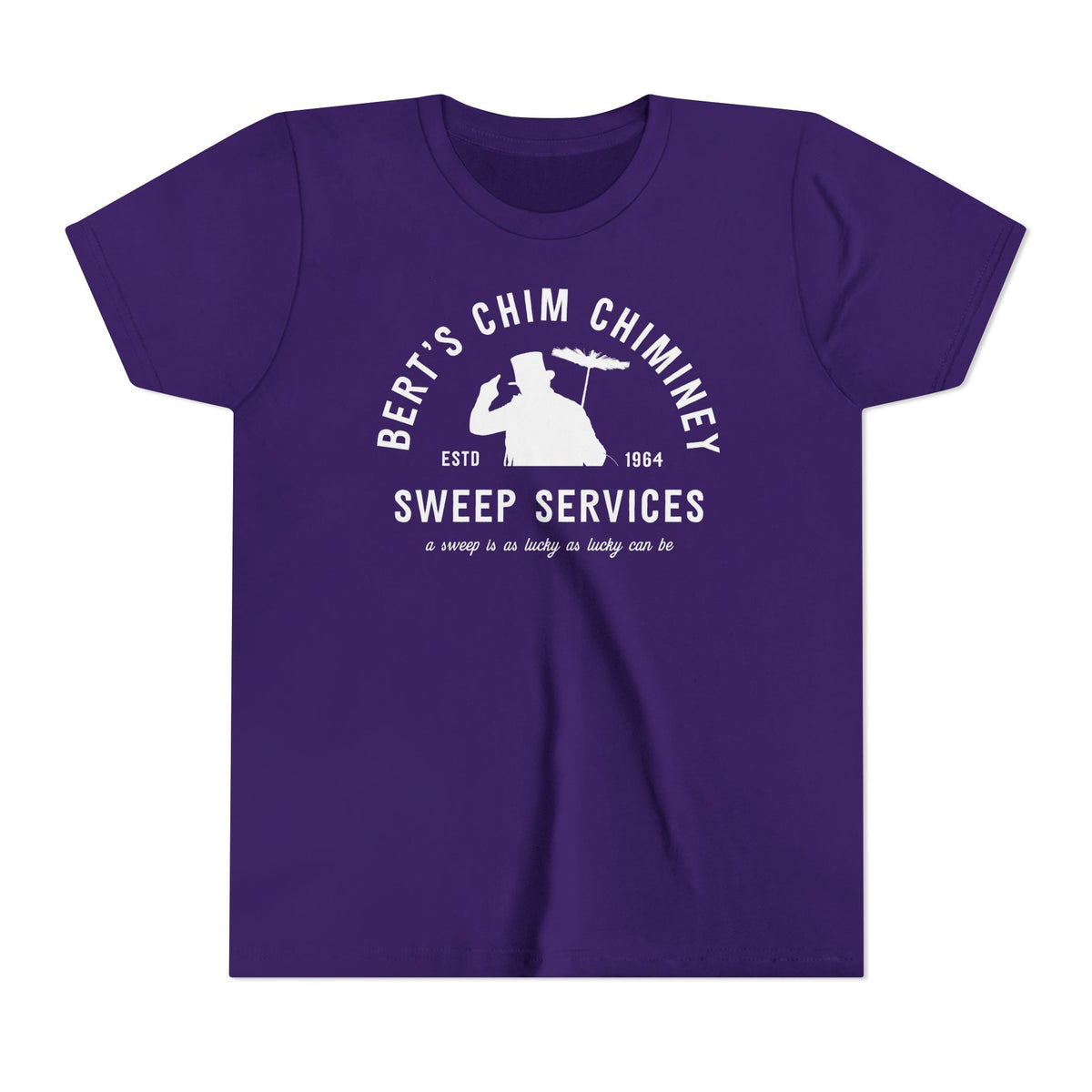 Bert’s Chim Chiminey Sweep Services Bella Canvas Youth Short Sleeve Tee