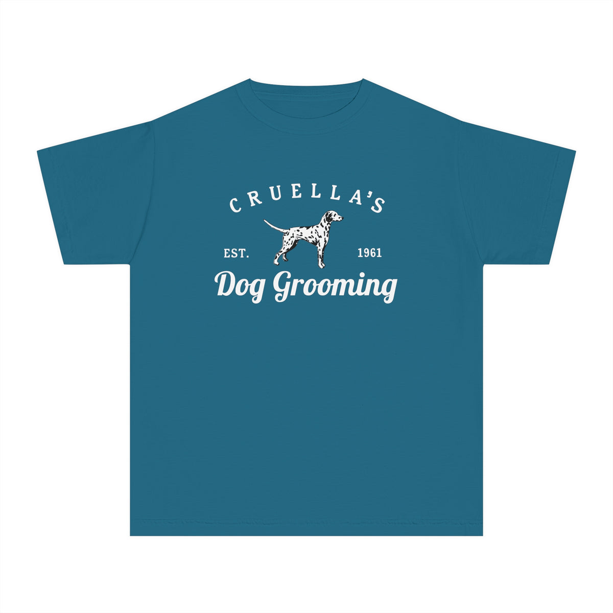 Cruella’s Dog Grooming Comfort Colors Youth Midweight Tee