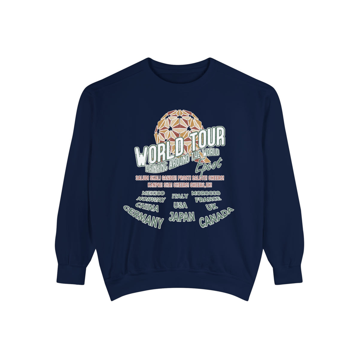 World Tour Comfort Colors Unisex Garment-Dyed Sweatshirt