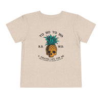 Yo Ho Pirates Life For Me Bella Canvas Toddler Short Sleeve Tee