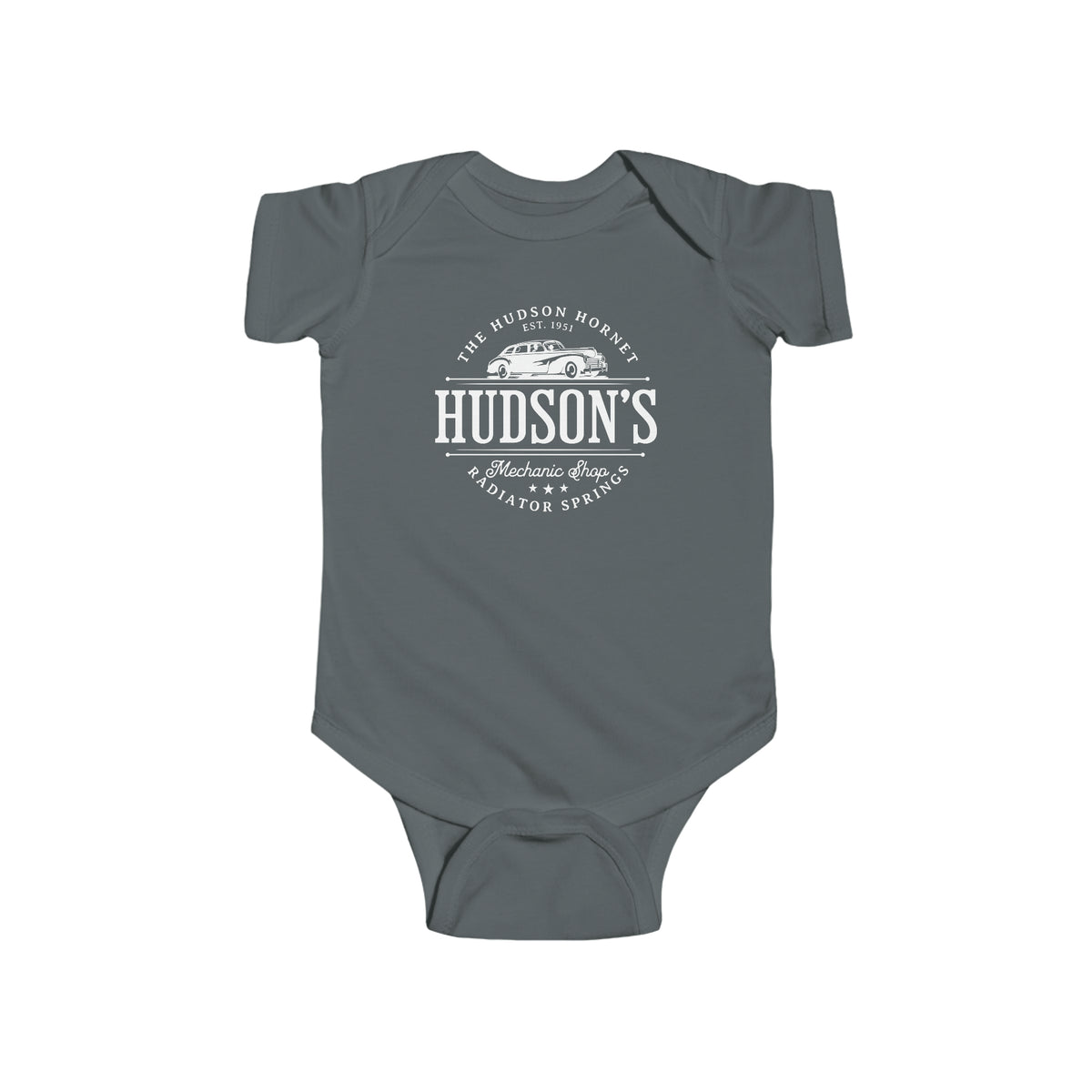 Hudson's Mechanic Shop Rabbit Skins Infant Fine Jersey Bodysuit