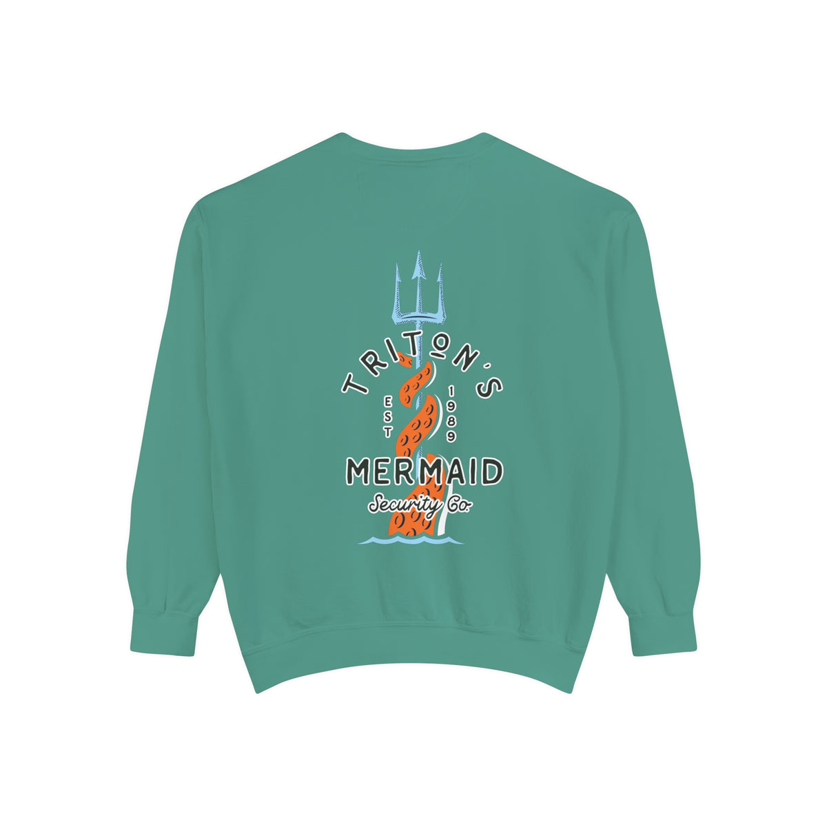 Triton's Mermaid Security Comfort Colors Unisex Garment-Dyed Sweatshirt