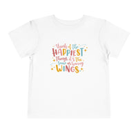 Think of the Happiest Things Bella Canvas Toddler Short Sleeve Tee