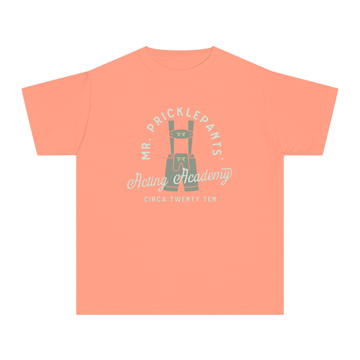 Mr. Pricklepants’ Acting Academy Comfort Colors Youth Midweight Tee