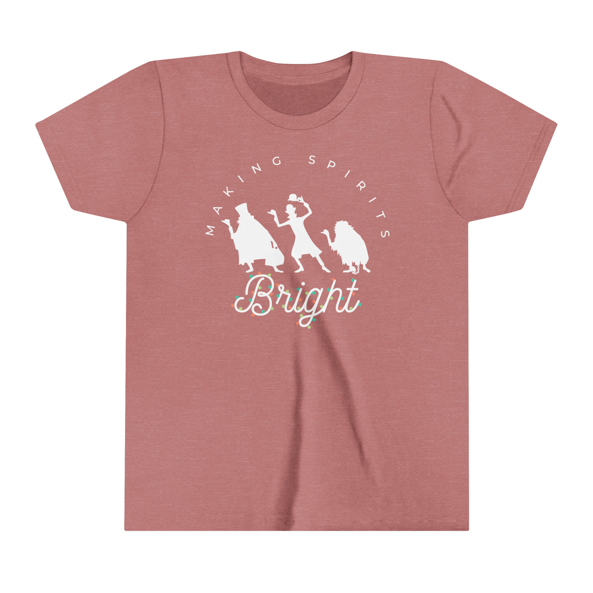 Making Spirits Bright Bella Canvas Youth Short Sleeve Tee