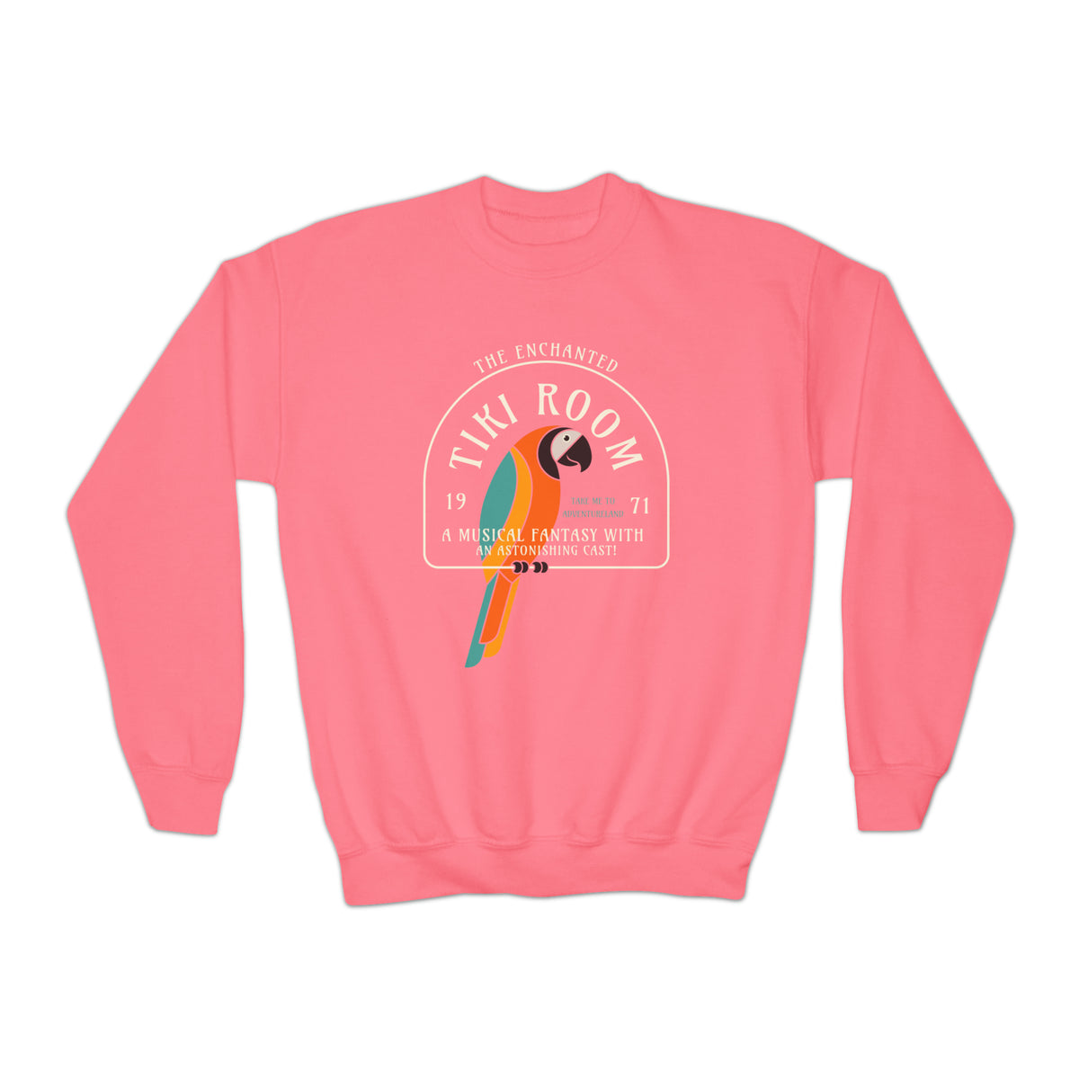 Enchanted Tiki Room Gildan Youth Crewneck Sweatshirt