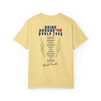 Drink Around The World Tour Comfort Colors Unisex Garment-Dyed T-shirt