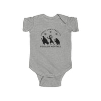 Merry Christmas Ya Foolish Mortals Rabbit Skins Infant Fine Jersey Bodysuit