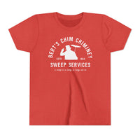 Bert’s Chim Chiminey Sweep Services Bella Canvas Youth Short Sleeve Tee
