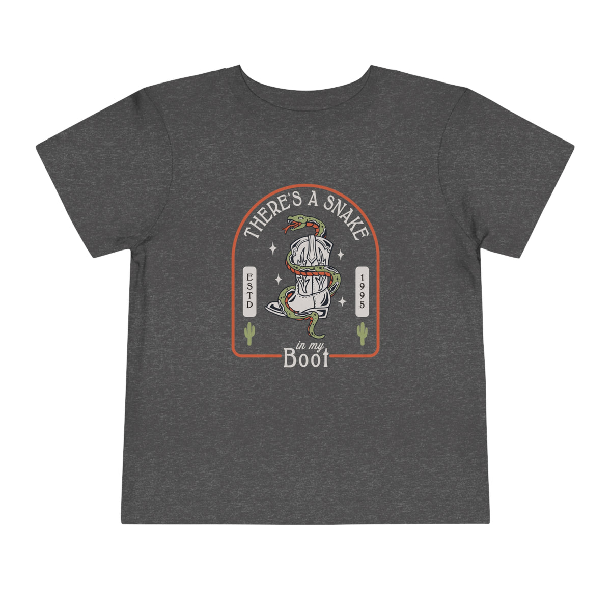 There's A Snake In My Boot Bella Canvas Toddler Short Sleeve Tee
