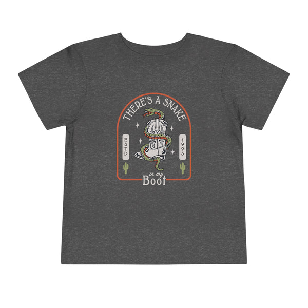 There's A Snake In My Boot Bella Canvas Toddler Short Sleeve Tee
