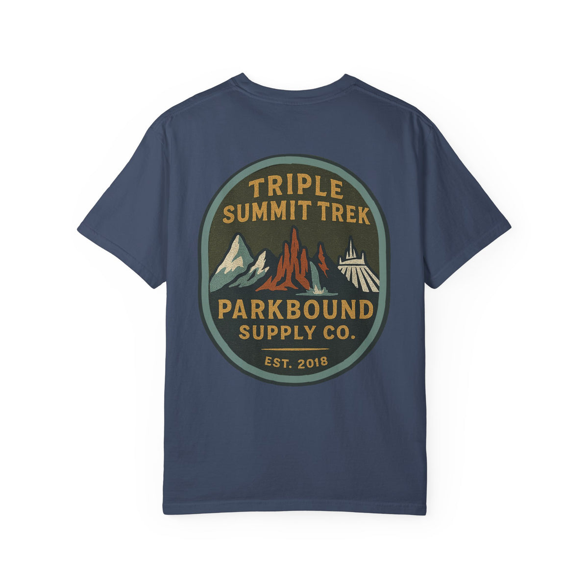 Triple Summit Trek Comfort Colors Unisex Garment-Dyed T-shirt