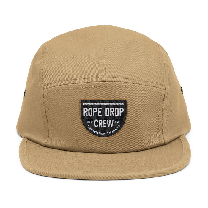 Rope Drop Crew Embroidered 5 Panel Cap - Casual Style for Adventurers