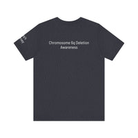 Joey's Journey Chromosome 6q Deletion Awareness Bella Canvas Unisex Jersey Short Sleeve Tee