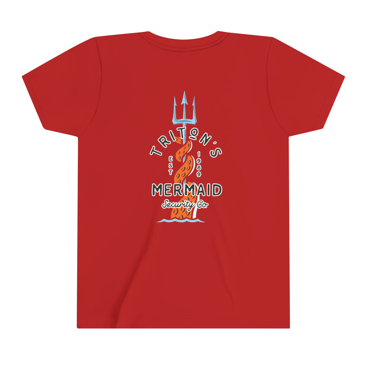 Triton's Mermaid Security Bella Canvas Youth Short Sleeve Tee