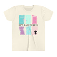 Love Is An Open Door Bella Canvas Youth Short Sleeve Tee